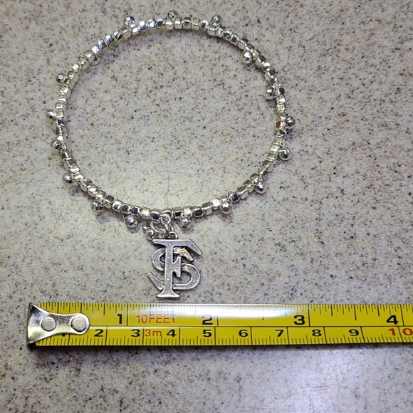 Bracelet Florida State University  Silver/Silver tone jewelry . ADJUSTABLE - Picture 5 of 7